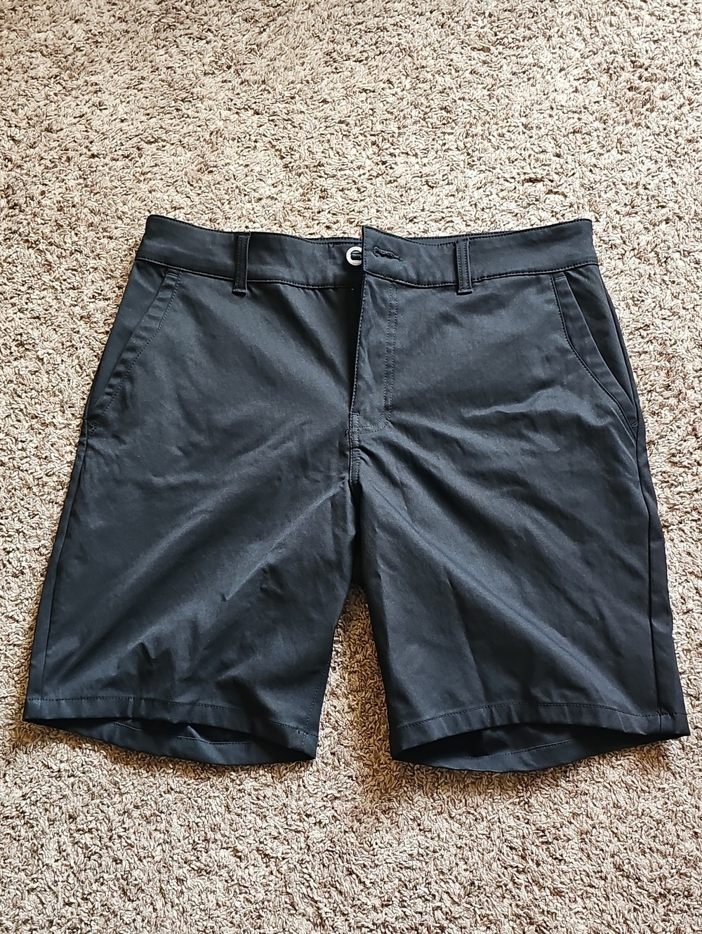 32 Degrees Men's Black Flat Front Performance Shorts